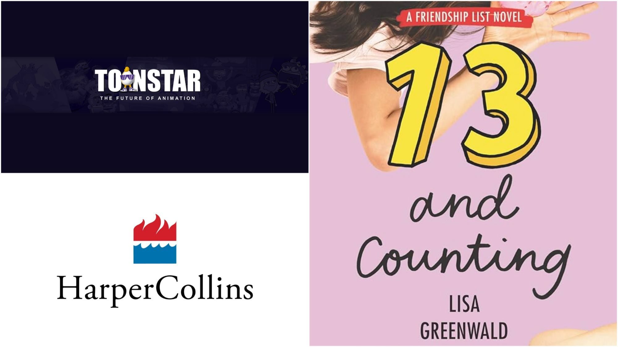 Toonstar to Adapt "Friendship List" and Other HarperCollins Titles