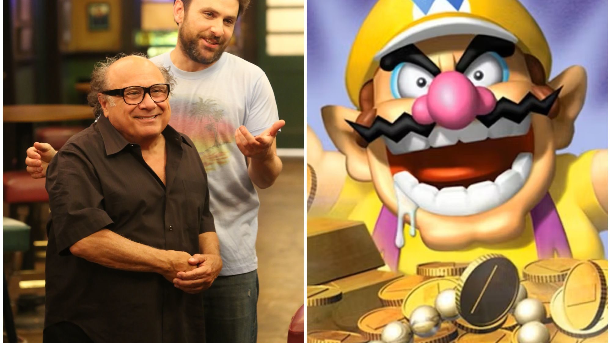 Always Sunny: Charlie Day Picks Danny DeVito as "Mario Galaxy" Wario